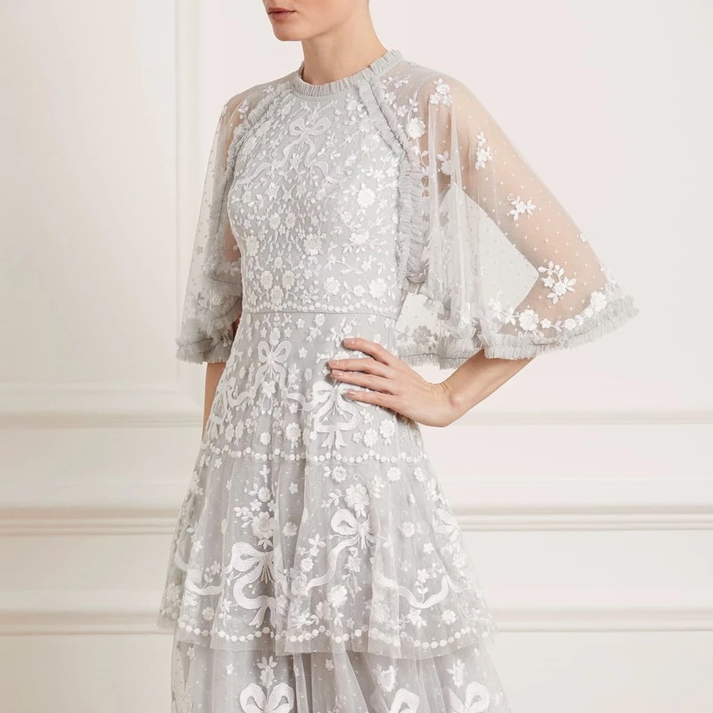 Needle & Thread Bonnie Bow Tulle Gown Evening